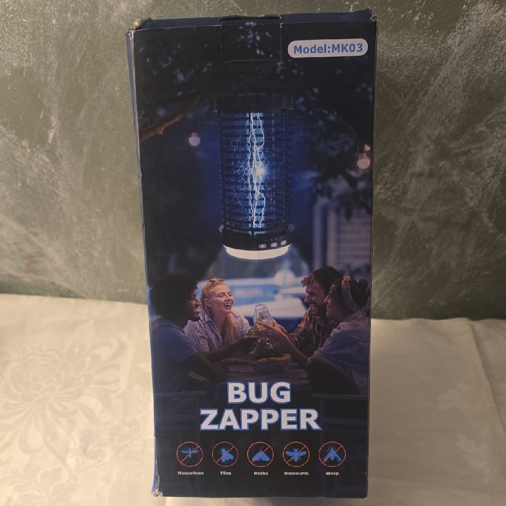 Bug Zapper Outdoor Mosquito 2 In 1  Portable & Rechargeable Led Night Light NIB